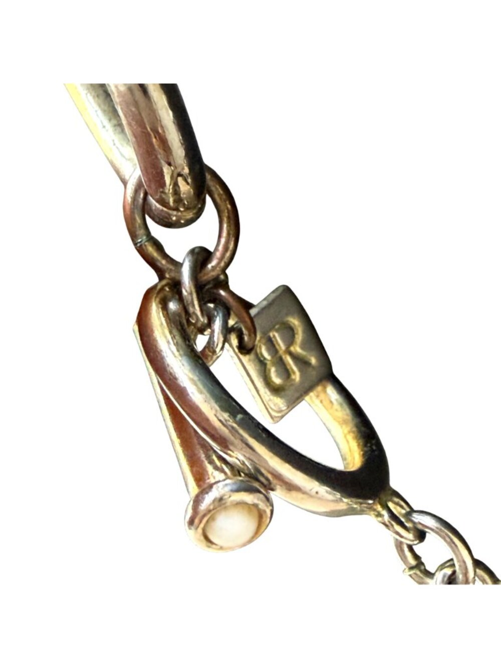 Banana Republic Necklace Statement Y2K Chunky Chain Silver Tone 18 inches - Picture 2 of 7
